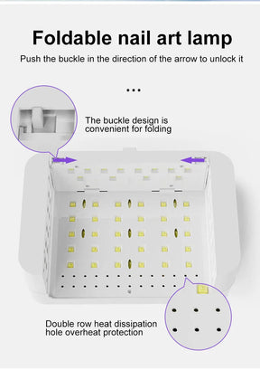 Large Space Nail Lamp Wearable Nail Curing Light