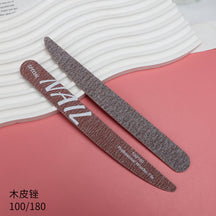 Upgraded Zebra Red High-Quality Professional Nail File for Manicurists Sponge Scrub Shaping Wear-Resistant Ribbing