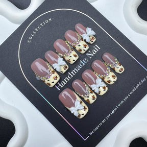 High-quality  Exclusive Wearable Press-On Nail Tips Mixed Nail Types Purely Handmade Semi-handmade European and American Style