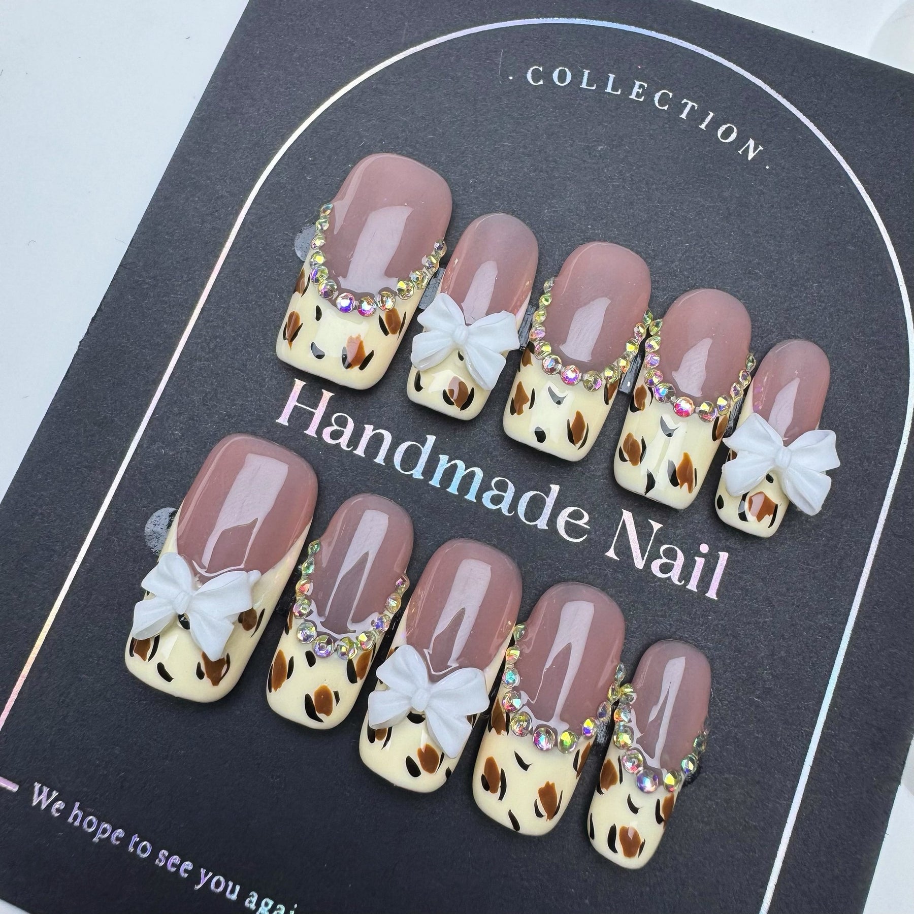 High-quality  Exclusive Wearable Press-On Nail Tips Mixed Nail Types Purely Handmade Semi-handmade European and American Style