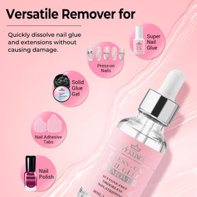 Nail Gel Remover Dropper Liquid Nail Protector Grade Non-Damaging Nail Remover Magic Quick Nail Removal