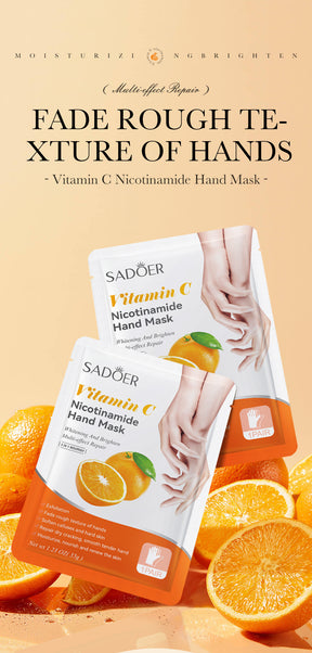 Full English Hand Mask SADOER Rose Lavender Goat Milk Lubricating Hand Mask Cross-Border Foreign Trade Factory Direct Sales
