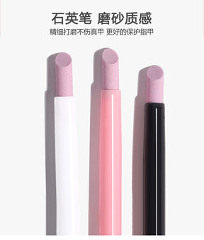 Cuticle Remover Stick Nail Edge Cuticle Remover Finger Nail Tool Grinding Artifact Carving Pen Grinding Sand Quartz Pen