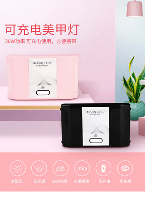 36W Nail Lamp Rechargeable Portable Foldable LED Nail UV Lamp