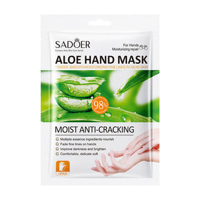 Full English Hand Mask SADOER Rose Lavender Goat Milk Lubricating Hand Mask Cross-Border Foreign Trade Factory Direct Sales