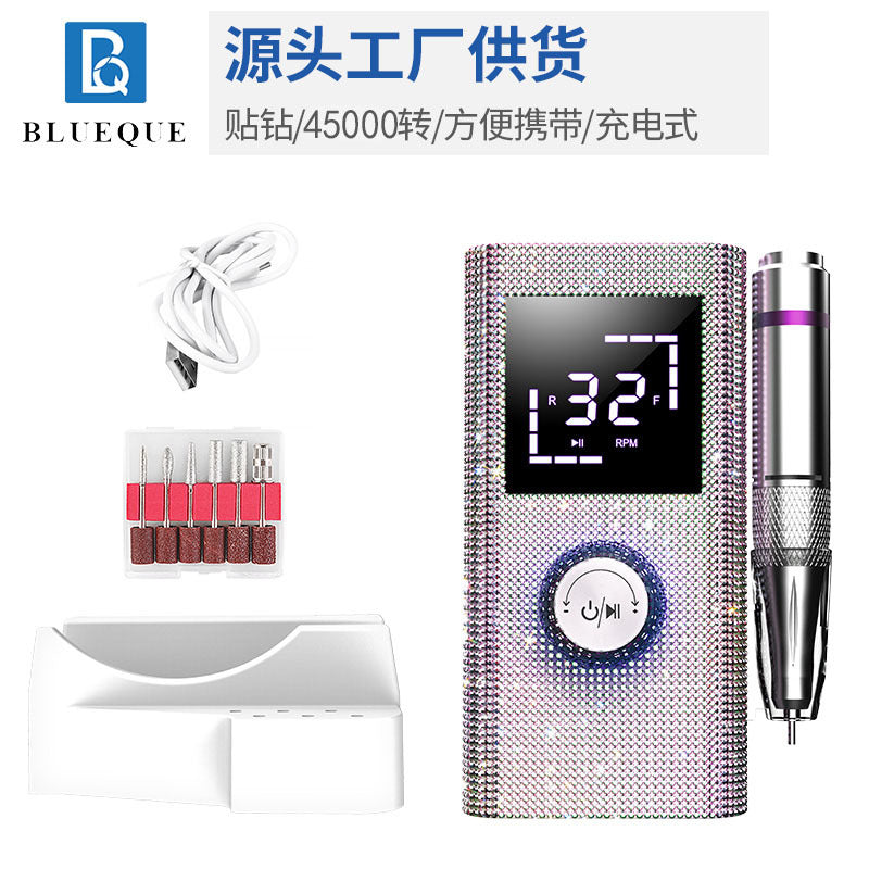 Professional  Memory Function Diamond Nail Drill  Nail Polish Remover Rechargeable Nail Polish Remover Polisher
