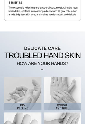 Full English Hand Mask SADOER Rose Lavender Goat Milk Lubricating Hand Mask Cross-Border Foreign Trade Factory Direct Sales