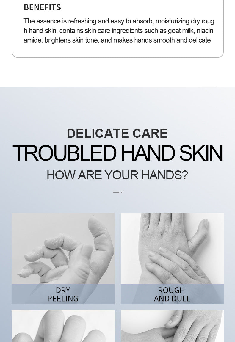 Full English Hand Mask SADOER Rose Lavender Goat Milk Lubricating Hand Mask Cross-Border Foreign Trade Factory Direct Sales