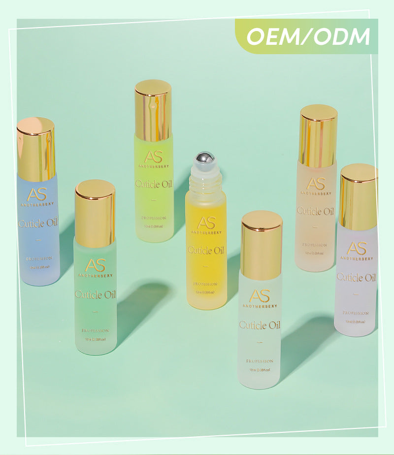 AS Cuticle Oil Nutrient Pen Nail Care Oil Anti-Hangnail Nourishing Nail Edge Nutrient Oil Cuticle Oil Roller Ball10ml