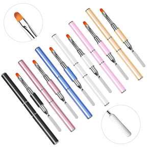 Nail Gel Remover Pen Dual-Head UV Gel Pen Embossing Stick Extension Gel Crystal Gel Pen Dual-Use with Palette Knife Pen Manufacturer