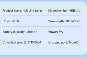 Rechargeable Nail Lamp LED Screen Display Wearable Nail Curing Lamp