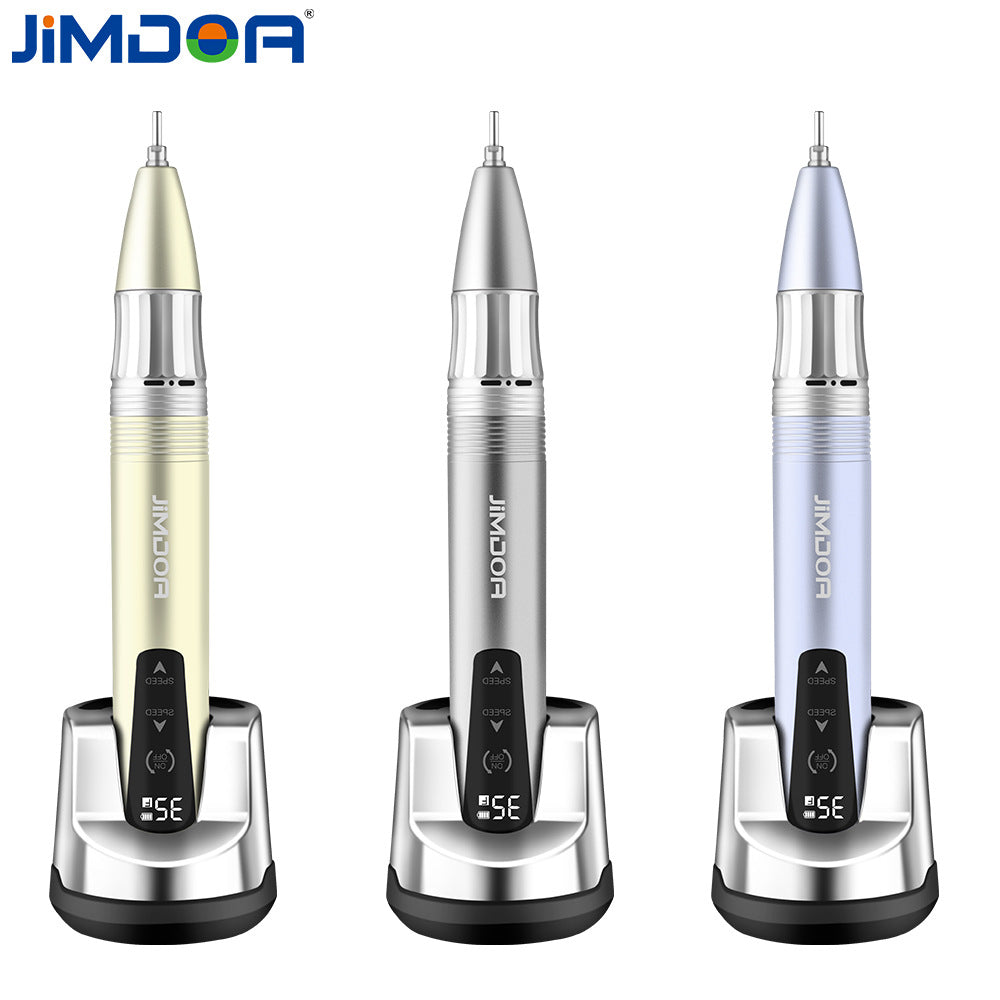 JMD-109S Professional Electric Nail Drill Portable 35000 RPM Rechargeable Nail Salon Special Pen-Type Nail Drill