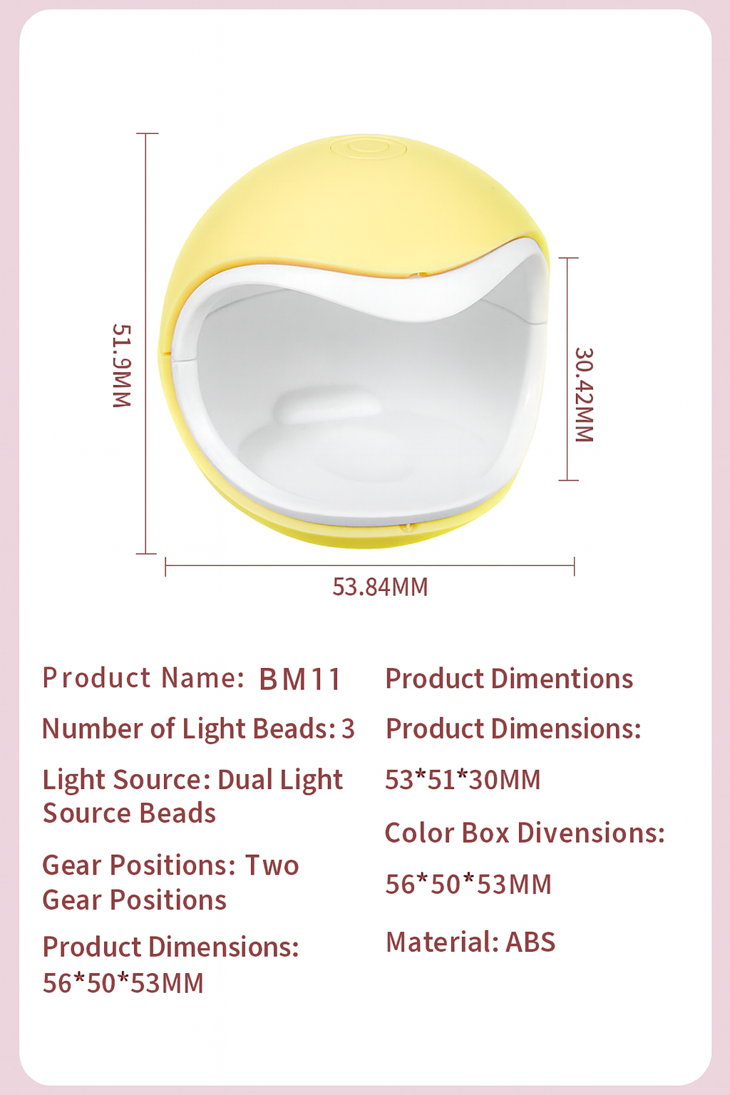 Mini Nail Lamp Wearable Nail UV Light