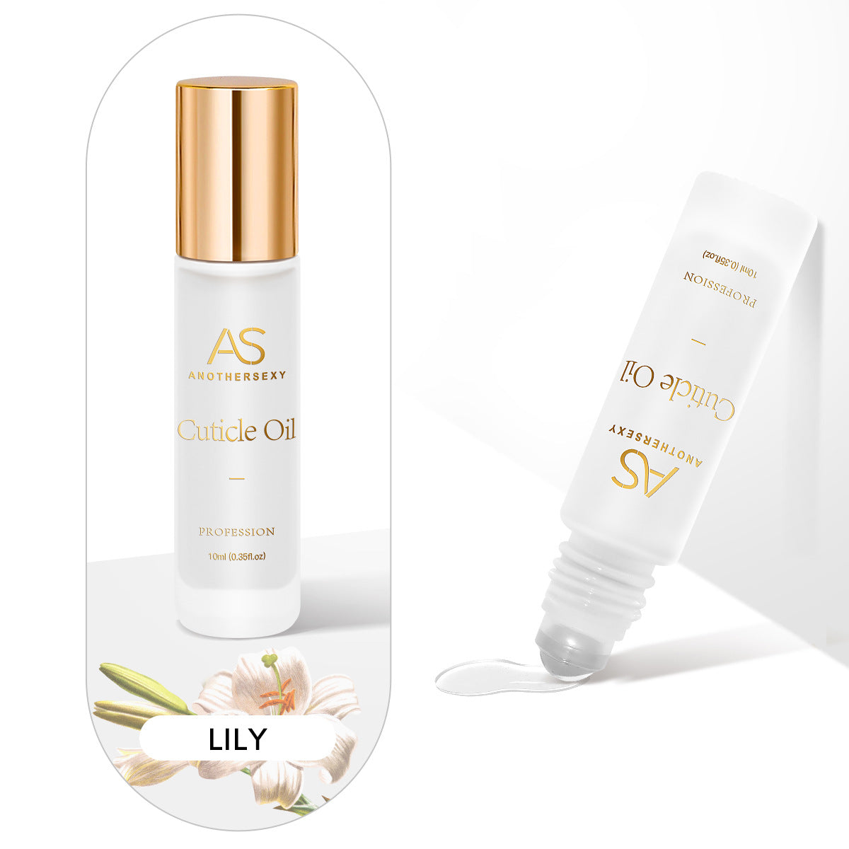 AS Cuticle Oil Nutrient Pen Nail Care Oil Anti-Hangnail Nourishing Nail Edge Nutrient Oil Cuticle Oil Roller Ball10ml