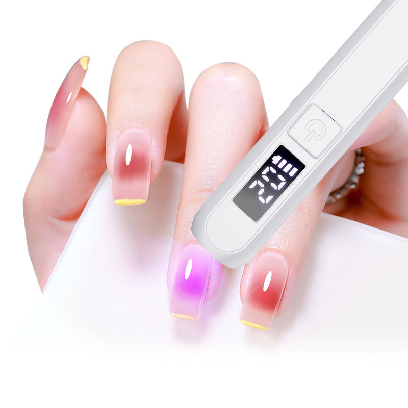 Rechargeable Nail Lamp LED Screen Display Wearable Nail Curing Lamp