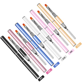 Nail Gel Remover Pen Dual-Head UV Gel Pen Embossing Stick Extension Gel Crystal Gel Pen Dual-Use with Palette Knife Pen Manufacturer