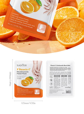 Full English Hand Mask SADOER Rose Lavender Goat Milk Lubricating Hand Mask Cross-Border Foreign Trade Factory Direct Sales