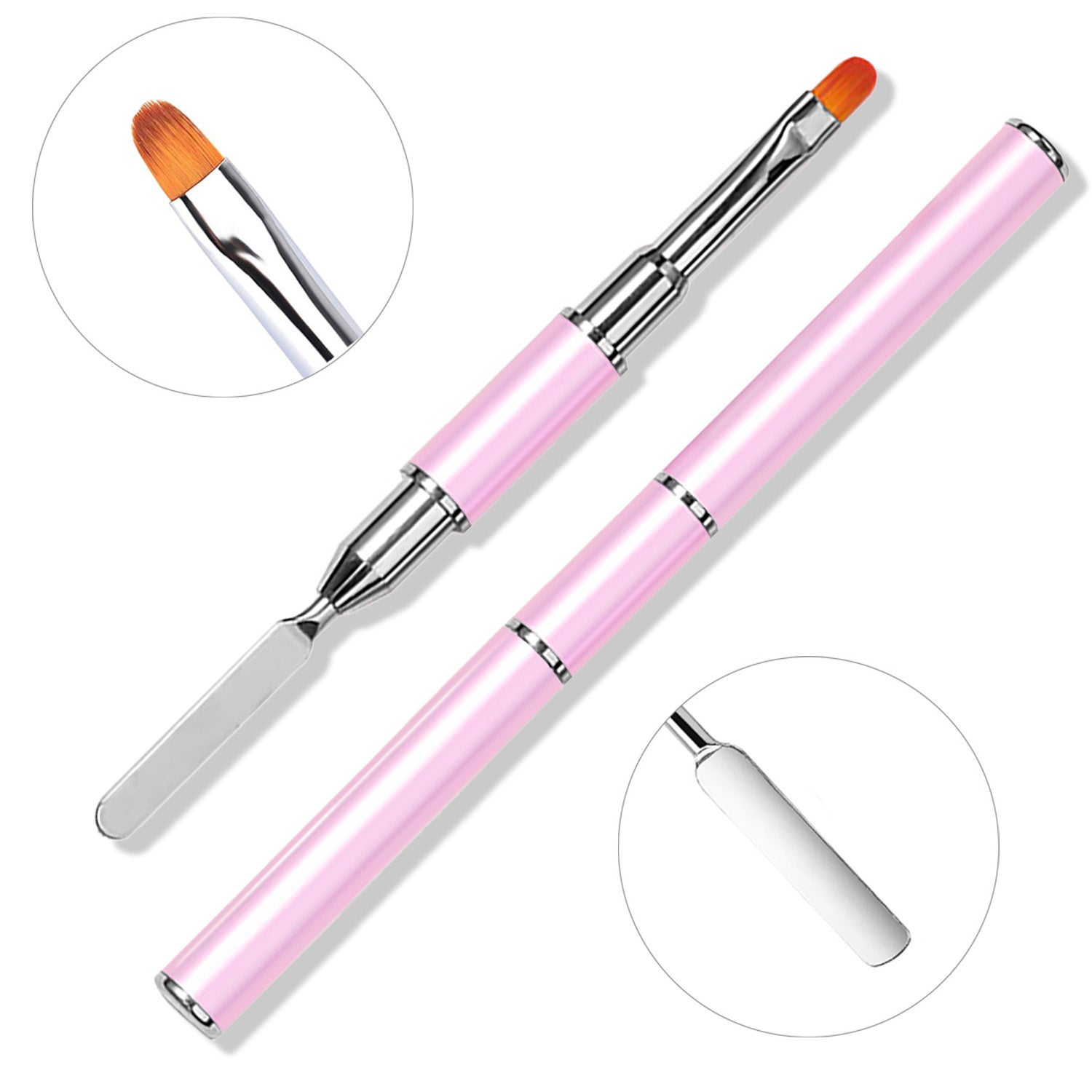 Nail Gel Remover Pen Dual-Head UV Gel Pen Embossing Stick Extension Gel Crystal Gel Pen Dual-Use with Palette Knife Pen Manufacturer