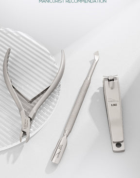 Professional NGHIA Nail Clippers Steel Pusher Nail Remover S511 Stainless Steel Double-Headed Care Cuticle Pusher Manicure Nail Art Tool