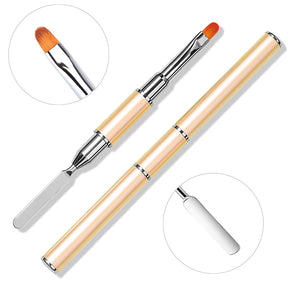 Nail Gel Remover Pen Dual-Head UV Gel Pen Embossing Stick Extension Gel Crystal Gel Pen Dual-Use with Palette Knife Pen Manufacturer