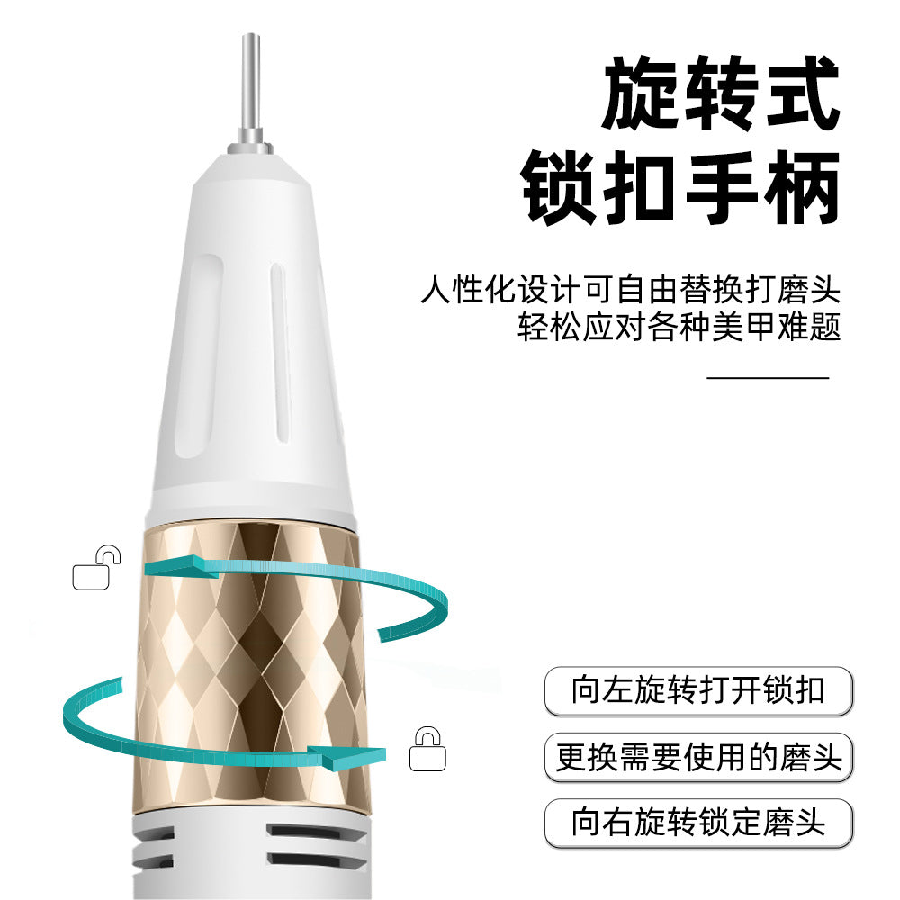 Factory Cross-Border New Model 35000 High Speed Silent Nail Drill Nail Salon Nail Removal Tool