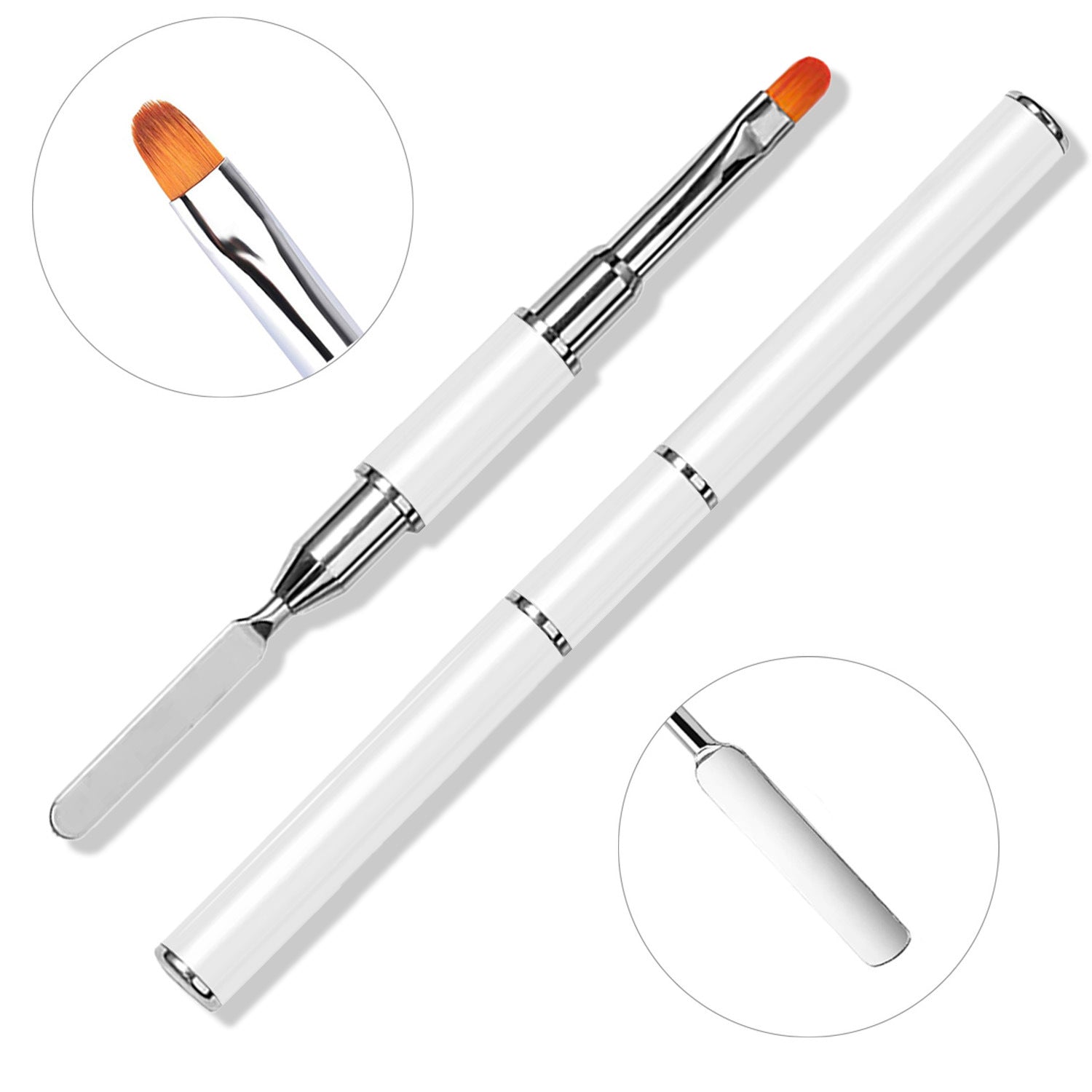 Nail Gel Remover Pen Dual-Head UV Gel Pen Embossing Stick Extension Gel Crystal Gel Pen Dual-Use with Palette Knife Pen Manufacturer