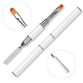 Nail Gel Remover Pen Dual-Head UV Gel Pen Embossing Stick Extension Gel Crystal Gel Pen Dual-Use with Palette Knife Pen Manufacturer