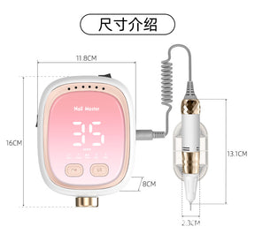Factory Cross-Border New Model 35000 High Speed Silent Nail Drill Nail Salon Nail Removal Tool