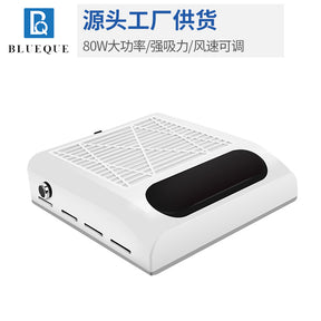 Adjustable Wind Speed 80W Nail Dust Collector Low Noise Desktop Powerful Nail Dust Collector with Filter