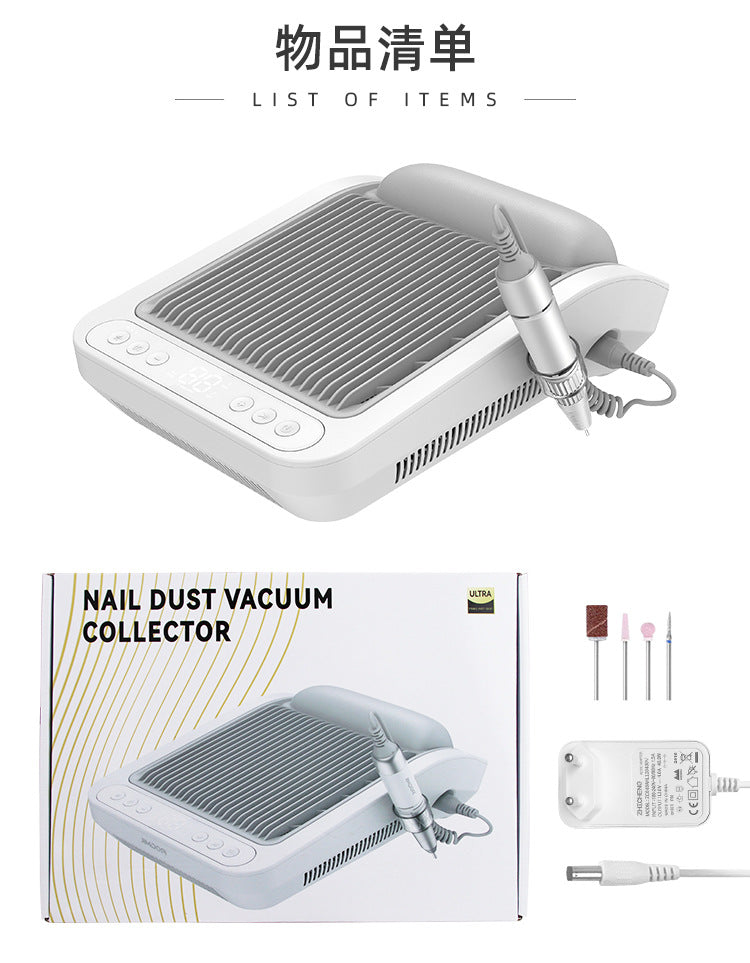 JMD E808P 2-in-1 High-Speed Nail Drill & Dust Collector – Multifunctional Desktop Manicure Machine