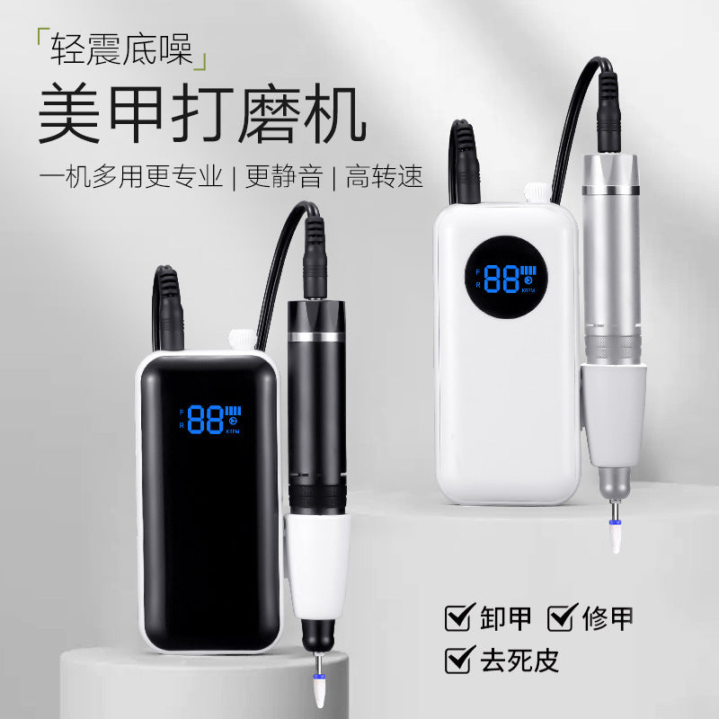 Hot-Selling Portable Nail Drill Long Battery Life Nail File Professional Manicure Machine Rechargeable Nail Drill