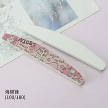 High elasticity high-quality sponge for nail technicians Sponge Scrub Colorful Exquisite Cartoon Cat Nail Art Tools In Stock