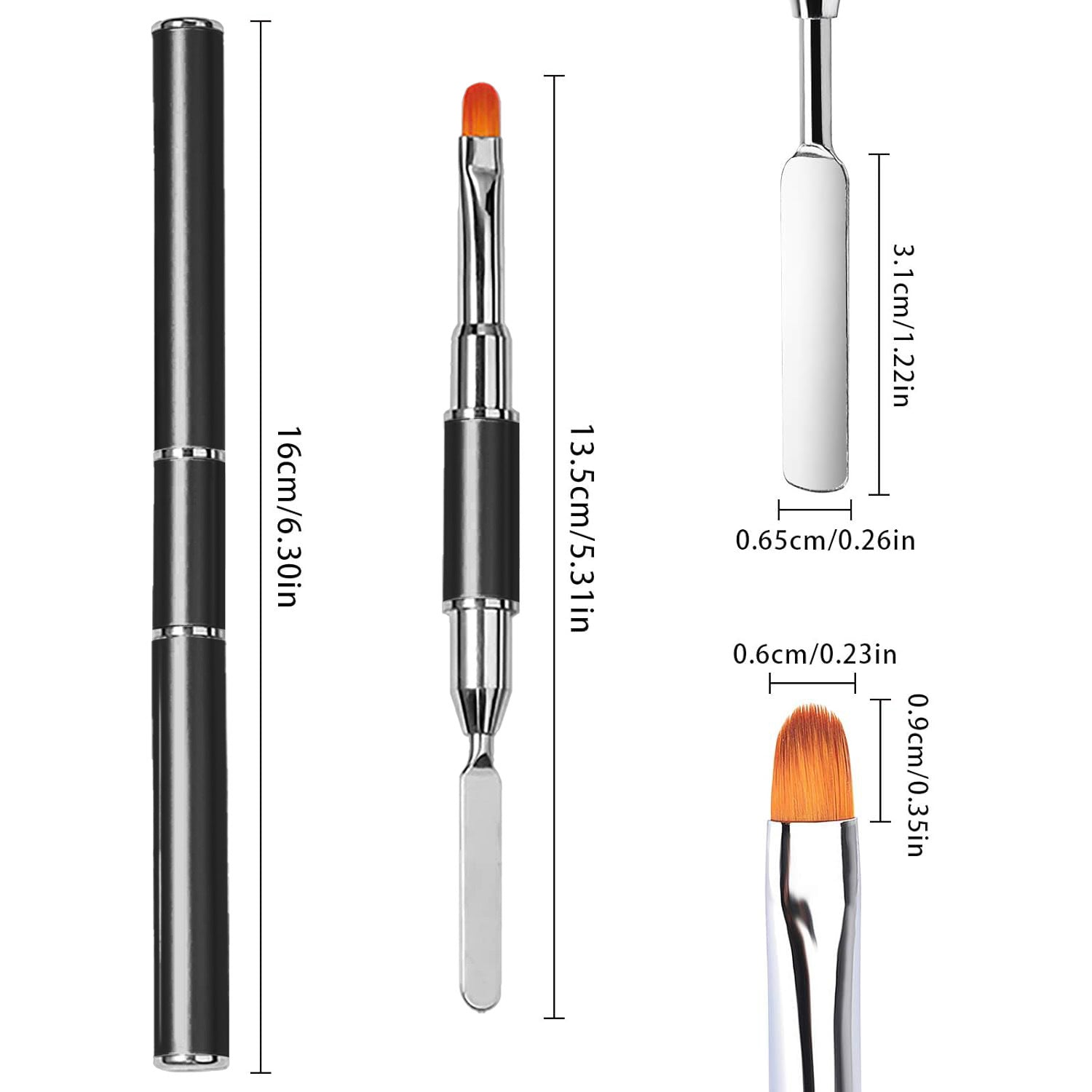 Nail Gel Remover Pen Dual-Head UV Gel Pen Embossing Stick Extension Gel Crystal Gel Pen Dual-Use with Palette Knife Pen Manufacturer