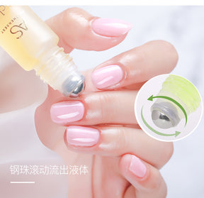 AS Cuticle Oil Nutrient Pen Nail Care Oil Anti-Hangnail Nourishing Nail Edge Nutrient Oil Cuticle Oil Roller Ball10ml