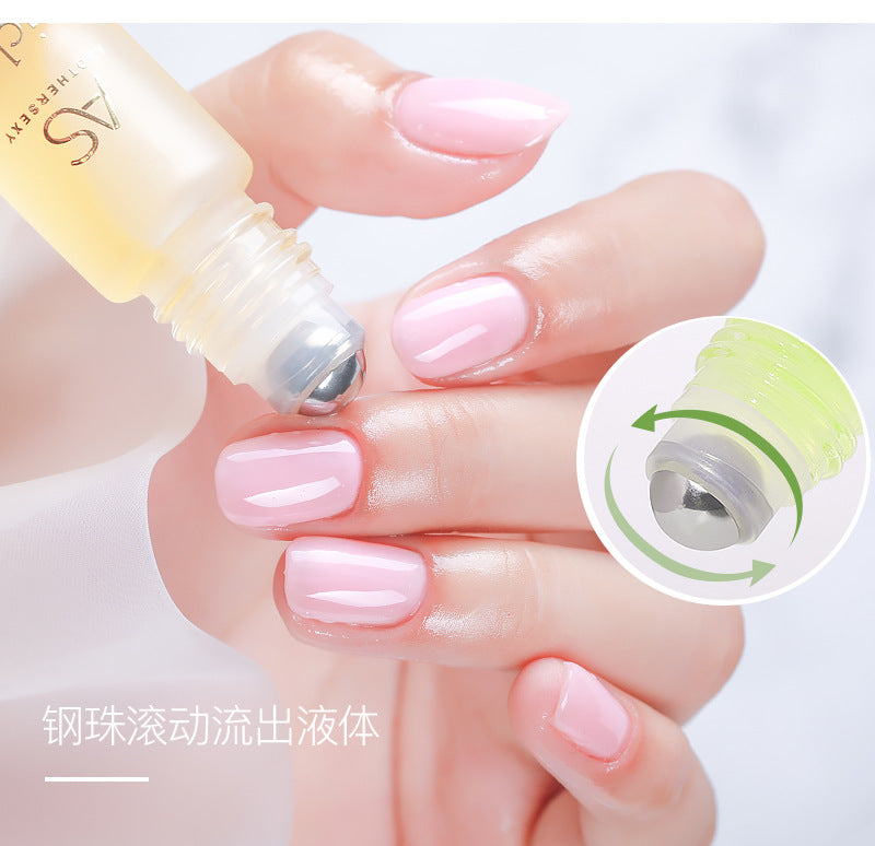 AS Cuticle Oil Nutrient Pen Nail Care Oil Anti-Hangnail Nourishing Nail Edge Nutrient Oil Cuticle Oil Roller Ball10ml