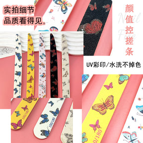 Knife-Shaped High-Quality Nail File, Lightweight Wood Chip File, Polishing Strip, Washable Double-Sided Nail File