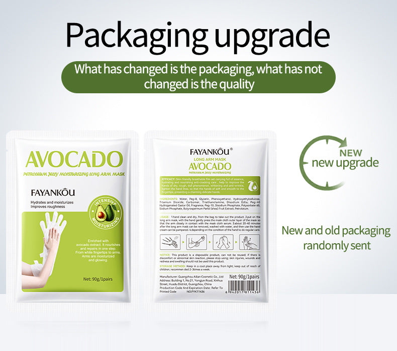 Full English Hand and Foot Mask Series FAYANKOU Vaseline Long Foot Mask Hand Mask Cross-Border Foreign Trade Factory Direct Sales