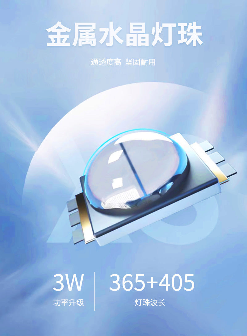 Rechargeable Nail Lamp LED Screen Display Wearable Nail Curing Lamp