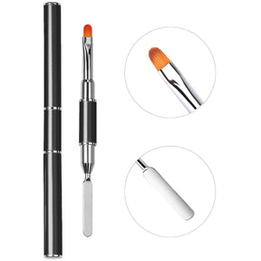 Nail Gel Remover Pen Dual-Head UV Gel Pen Embossing Stick Extension Gel Crystal Gel Pen Dual-Use with Palette Knife Pen Manufacturer