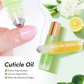 AS Cuticle Oil Nutrient Pen Nail Care Oil Anti-Hangnail Nourishing Nail Edge Nutrient Oil Cuticle Oil Roller Ball10ml