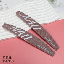 Upgraded Zebra Red High-Quality Professional Nail File for Manicurists Sponge Scrub Shaping Wear-Resistant Ribbing