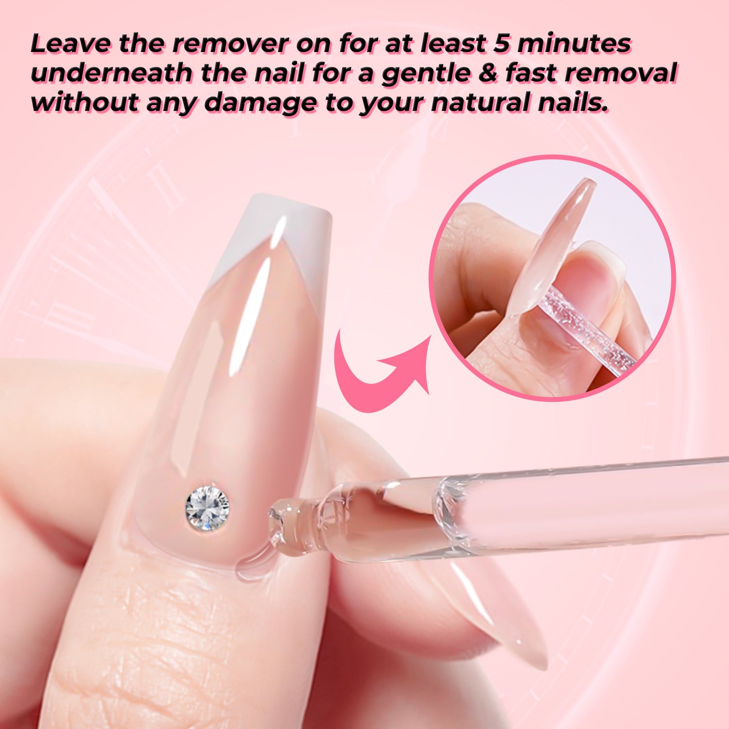 Nail Gel Remover Dropper Liquid Nail Protector Grade Non-Damaging Nail Remover Magic Quick Nail Removal