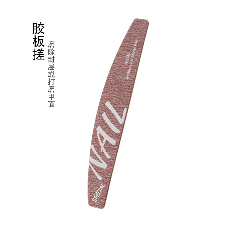 High-Quality Professional Nail Technician File Sponge Buffing Strip Double-Sided Nail File Reusable Washable