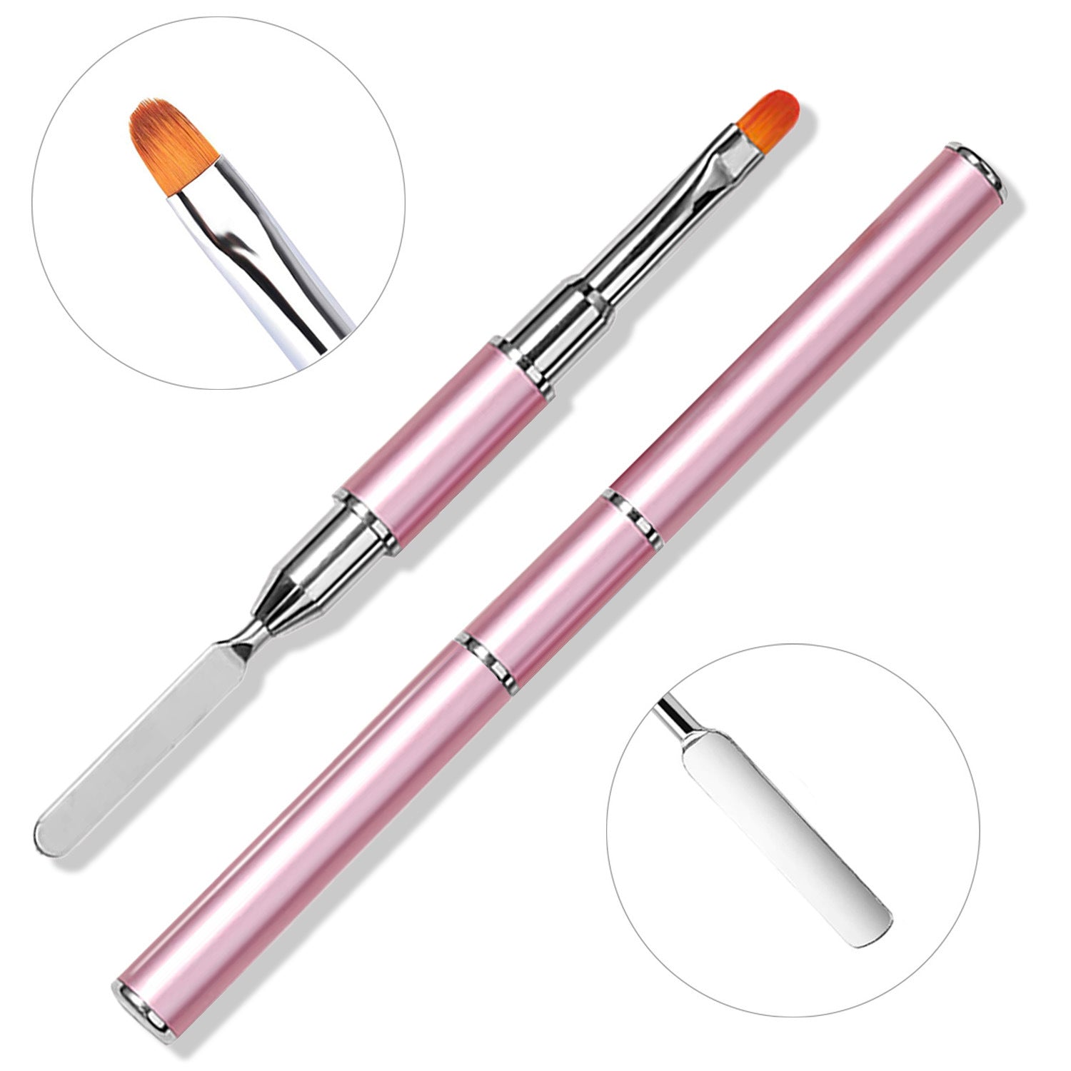 Nail Gel Remover Pen Dual-Head UV Gel Pen Embossing Stick Extension Gel Crystal Gel Pen Dual-Use with Palette Knife Pen Manufacturer