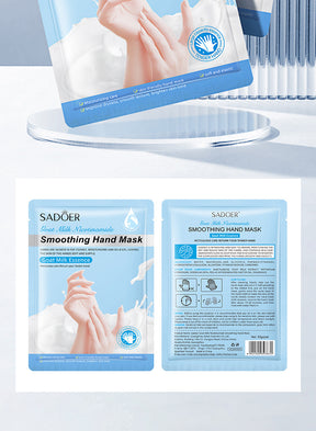 Full English Hand Mask SADOER Rose Lavender Goat Milk Lubricating Hand Mask Cross-Border Foreign Trade Factory Direct Sales