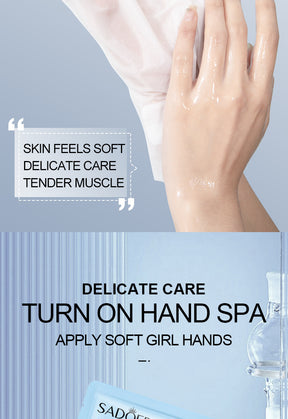 Full English Hand Mask SADOER Rose Lavender Goat Milk Lubricating Hand Mask Cross-Border Foreign Trade Factory Direct Sales