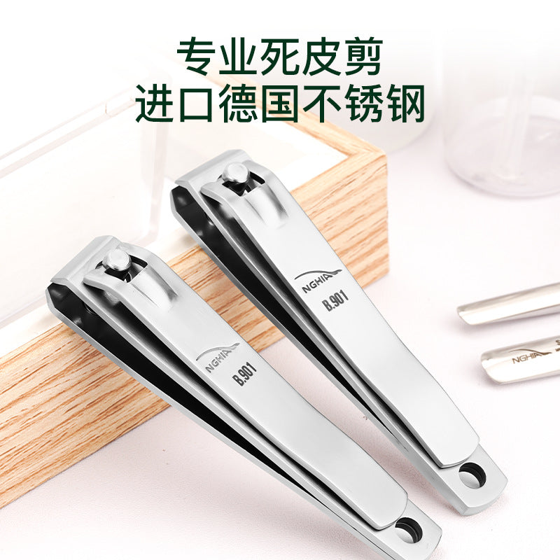 Vietnam Nail Clippers Manicure Tools Nail Nippers German Stainless Steel Nail Clippers Large B901 Flat Mouth NGHIA