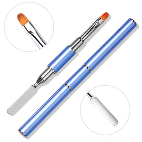 Nail Gel Remover Pen Dual-Head UV Gel Pen Embossing Stick Extension Gel Crystal Gel Pen Dual-Use with Palette Knife Pen Manufacturer