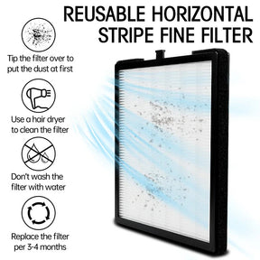 Lanqiang Portable Pull-out Panel Filter Universal Easy to Clean Reusable Various Nail Dust Collector Filters