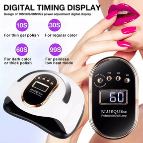 BQ-V8 Nail Lamp 168W High Power Nail Machine UV Light